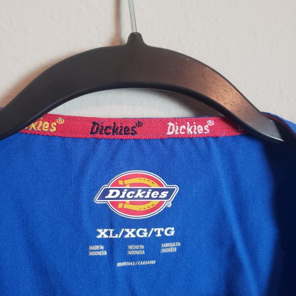 Dickies Royal Blue V-Neck Scrub Top XL - Picture 4 of 6